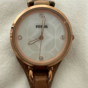 Fossil authentic watch mother of pearl